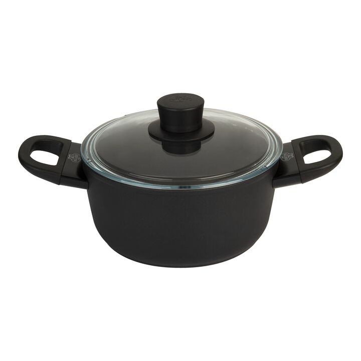 Avola,  aluminum Stock pot with glass lid, large 1