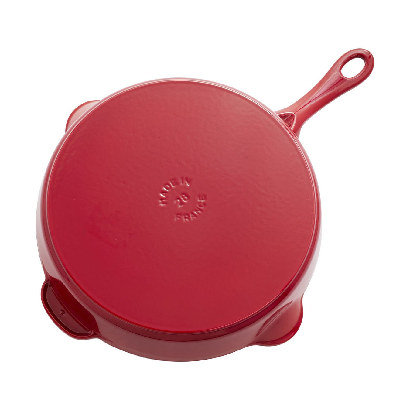 28 cm / 11 inch cast iron Frying pan, cherry - Visual Imperfections,,large 4
