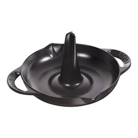 Staub Specialities, 24 cm cast iron round Roaster, black