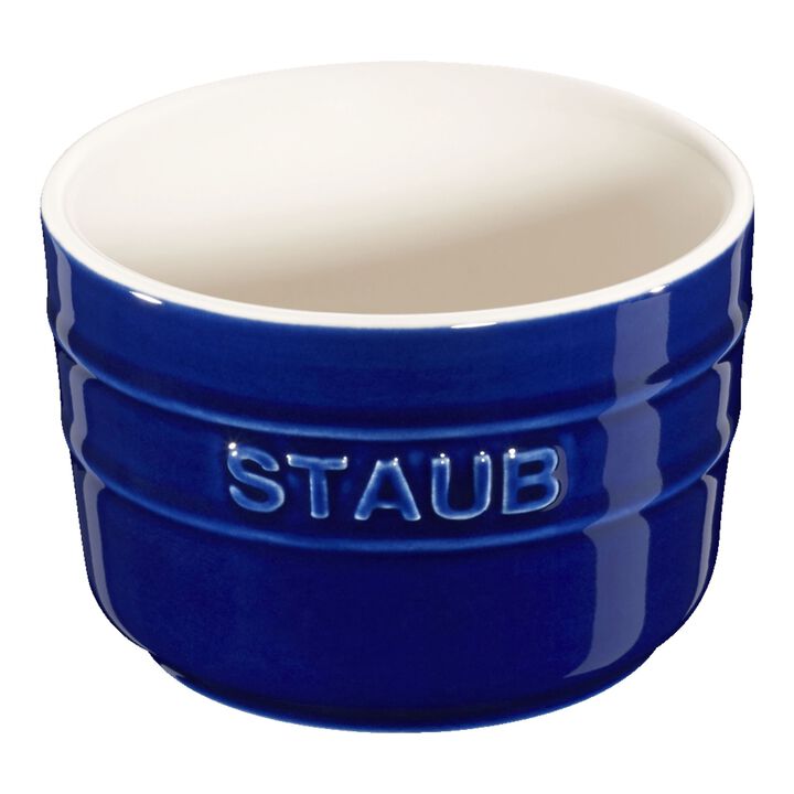 Ceramique, ミニラムカン ラウンドペア グランブルー 8 cm / 2-個, large 1