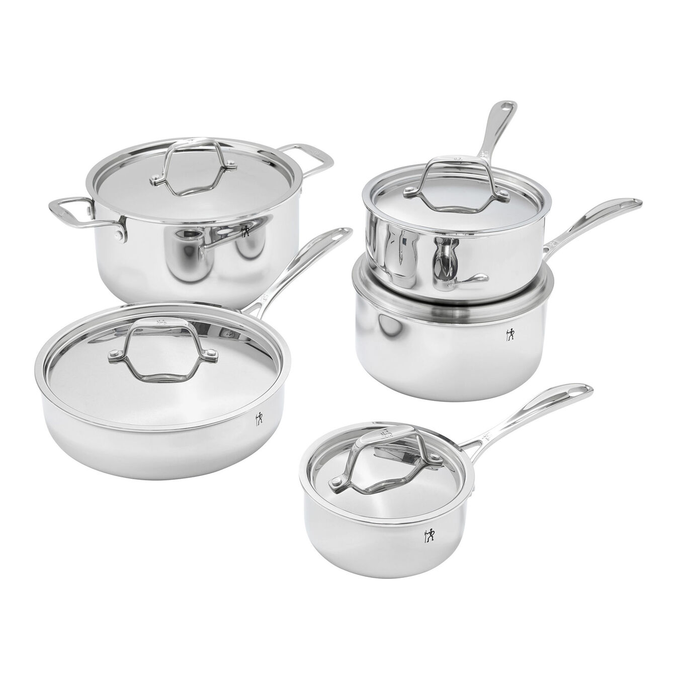 Pot set 10 Piece, 18/10 Stainless Steel,,large 1