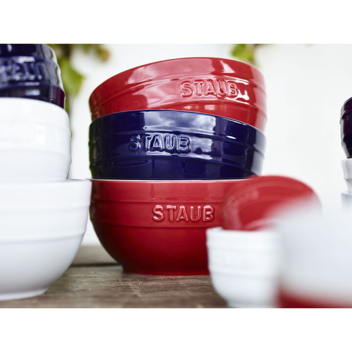 Ceramique, Schüssel 14 cm, rund, Kirsch-Rot, Keramik, large 3