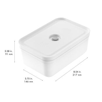 Vakumlu Yemek Taşıma Kabı, L, Plastik, Beyaz-Gri,,large 5