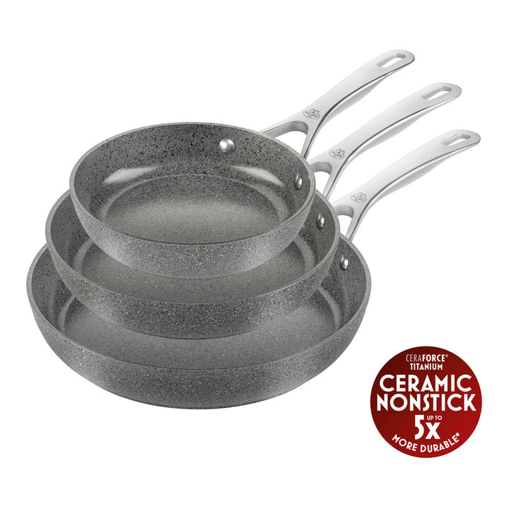 Salina, Set di padelle, 3-pz. / 20/24/28 cm, granito, Alluminio, large 1