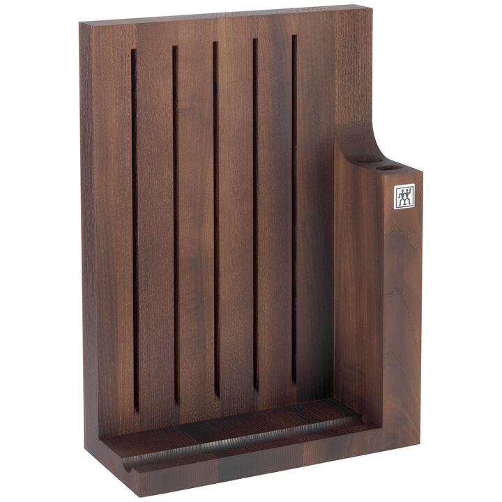 Messerblock, leer für 5 Messer, 5, Braun, large 1