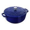 Cast Iron, 3.75 qt, French oven, dark blue, small 1