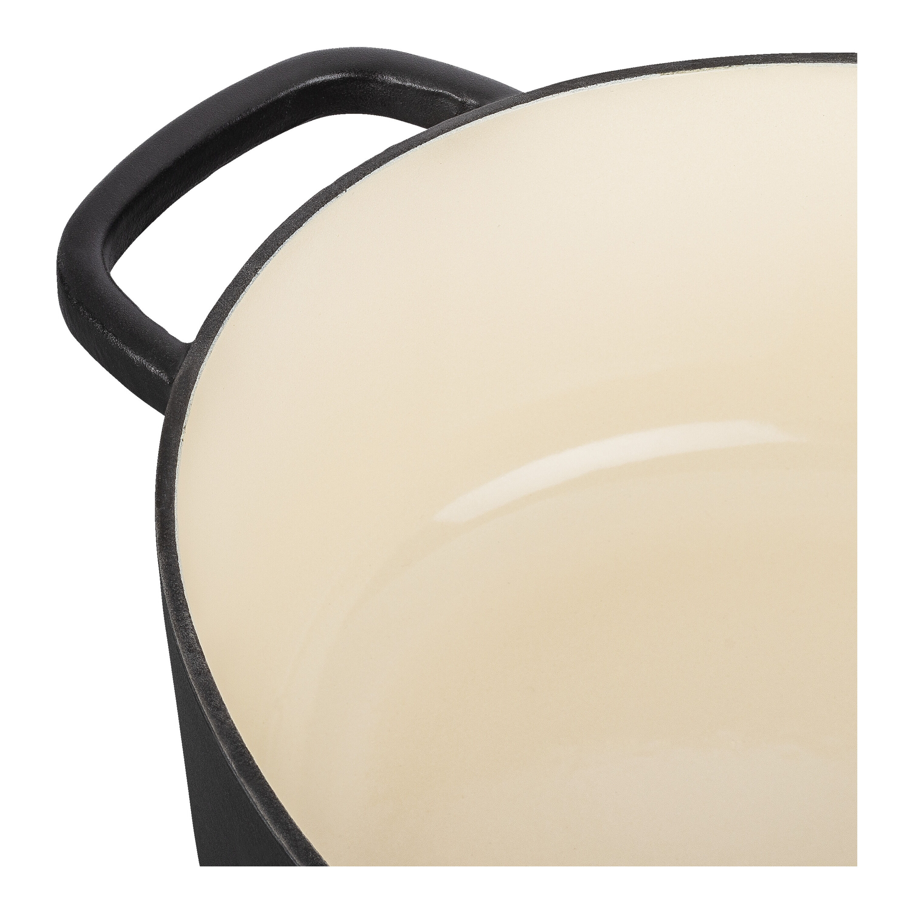 BALLARINI Bellamonte Schmortopf Aus Gusseisen – Oval, 5 L, Cremaweiß, Mit Selbstbefüllendem Deckel