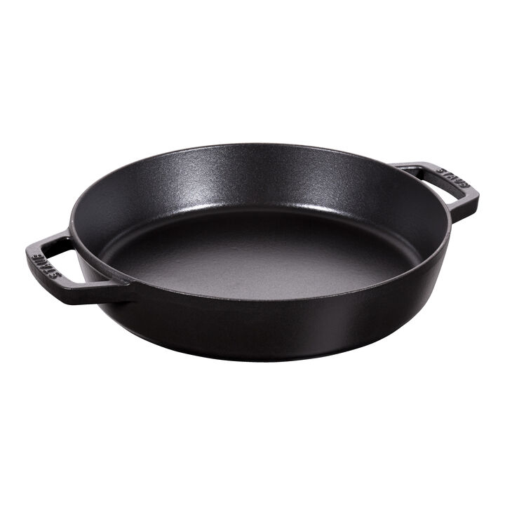 Pans, Koekenpan met 2 handgrepen 26 cm, Zwart, large 1