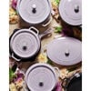 Cast Iron - Round Cocottes, 7 qt, round, Cocotte, lilac, small 7