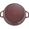 3.5 l cast iron round Saute pan with glass lid, grenadine-red - Visual Imperfections,,large