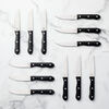 12-pc, Fine Edge Steak Knife Set With Black ABS Handle, small 2