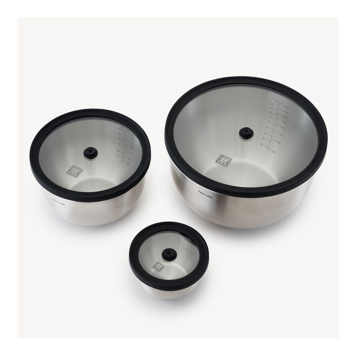 Fresh & Save STAINLESS, Vacuum bowl set, S/M/L / 6 Piece | stainless steel, large 2