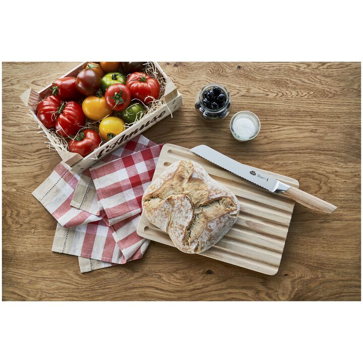 Tevere, Couteau à pain 20 cm, Nature, Tranchant en dents de scie, large 2