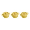 Ceramic - Minis, 3-pc, Mini Round Cocotte Set, Citron, small 1