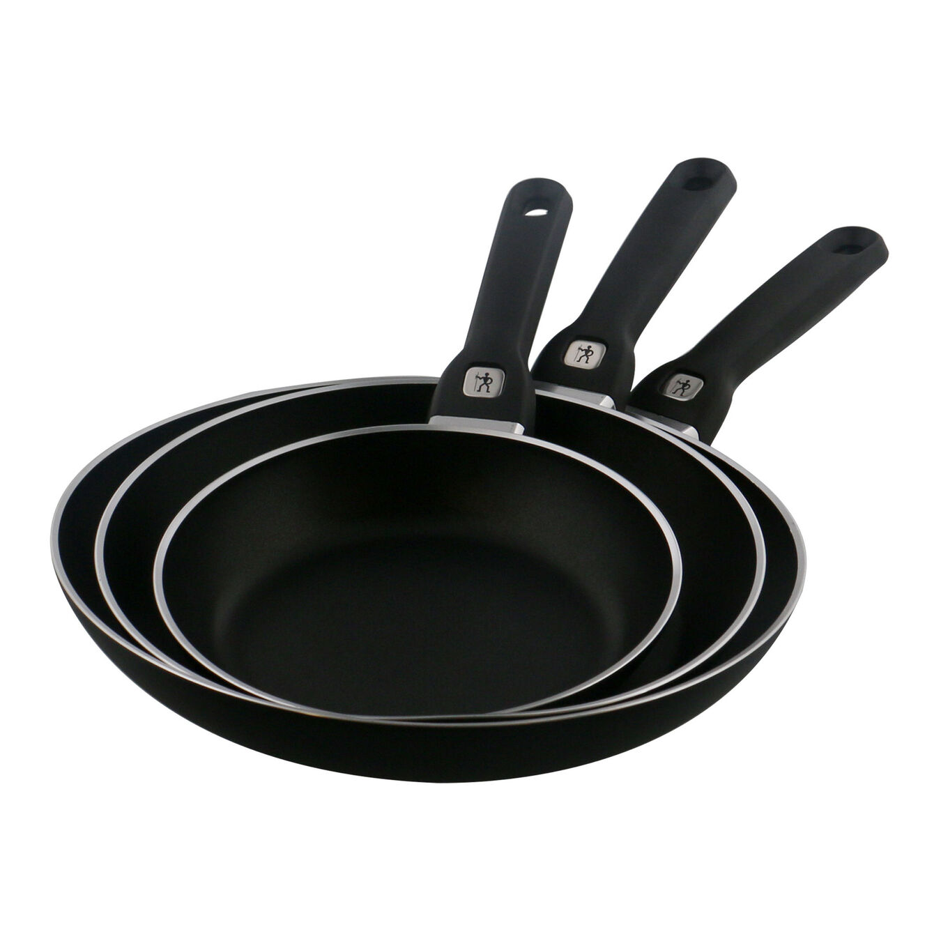 3-pc, aluminum, Non-stick, Frying pan set,,large 3