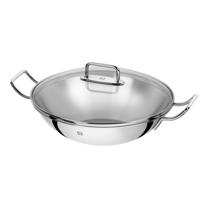 Plus, Wok 32 cm, 18/10 rustfrit stål, large 1