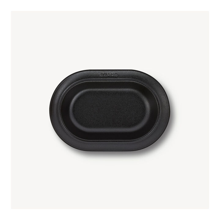 Dining Line, オーバルプレート 25 cm, セラミック, ブラック, large 3