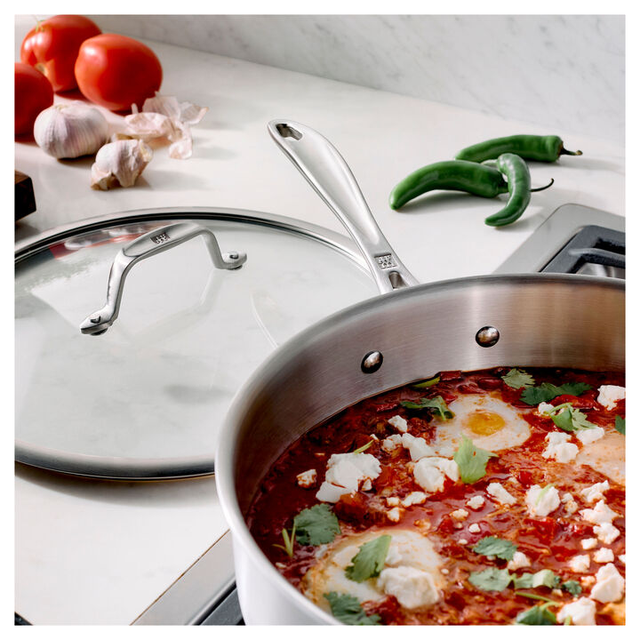 Spirit 3-Ply, 5 qt, Stainless Steel, Saute Pan, large 3