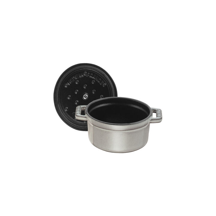 La Cocotte, Mini braadpan 10 cm / 250 ml, Rond, Grafietgrijs, large 3