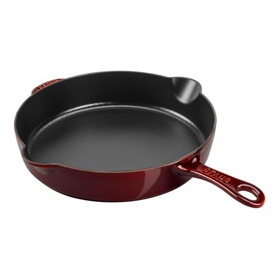 Staub Cast Iron - Fry Pans/ Skillets 11-inch, Traditional Deep Skillet ...