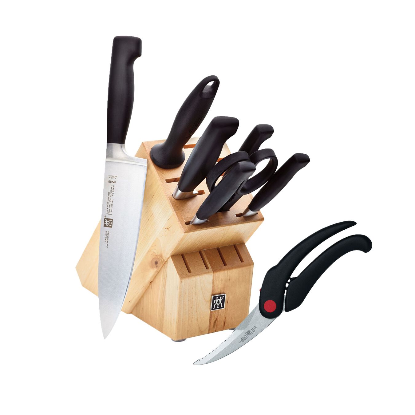 8 Piece KNIFE SET WITH BONUS POULTRY SHEARS,,large 1