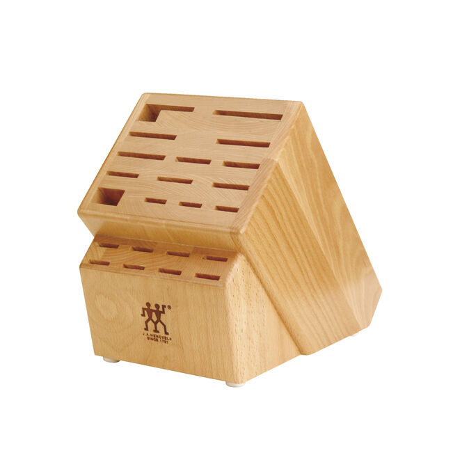 Rubberwood, Hardwood Knife Block Empty