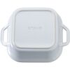 Ceramic - Covered Baking Dishes, 9-inch, Square, Covered Baking Dish, White, small 2