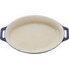 Ceramique, 23 cm oval Ceramic Oven dish dark-blue, small 2