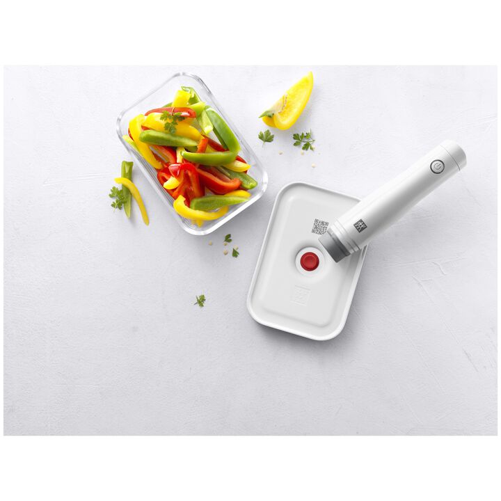 Fresh & Save, Contenitore sottovuoto M, vetro, rosso, large 4