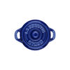 Ceramique, 10 cm round Ceramic Mini Cocotte dark-blue, small 3