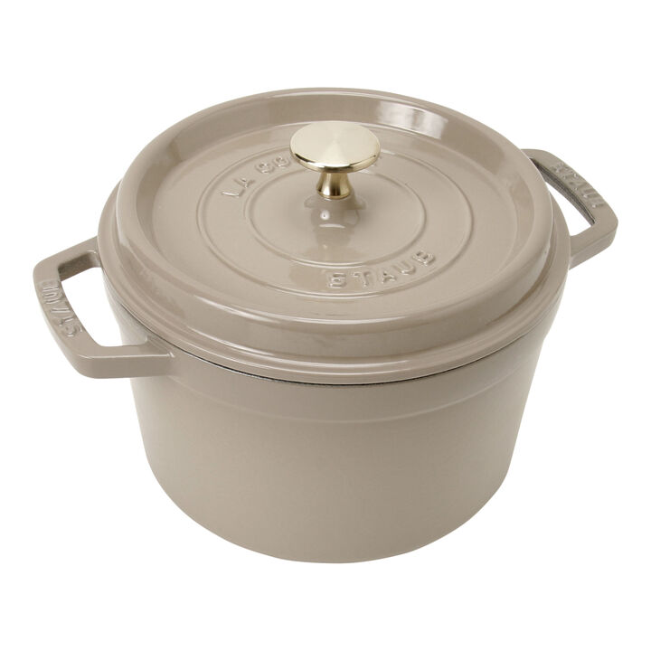 グランドココット, グランドココット 20 cm, ラウンド, リネン, 鋳鉄, large 1