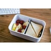 Lunch box sottovuoto M, plastica, bianco-grigio,,large