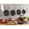 Pans, 24 cm Cast iron Frying pan with wooden handle black, small 3