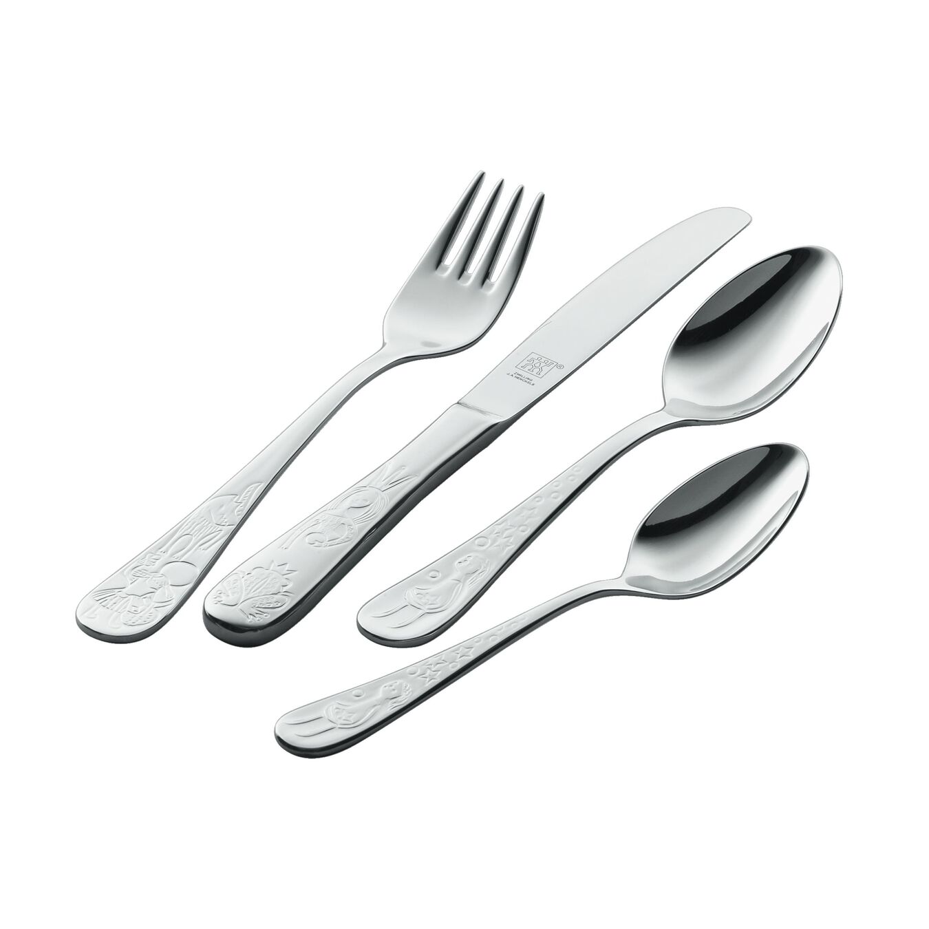 4-pcs polished Children's cutlery set,,large 1