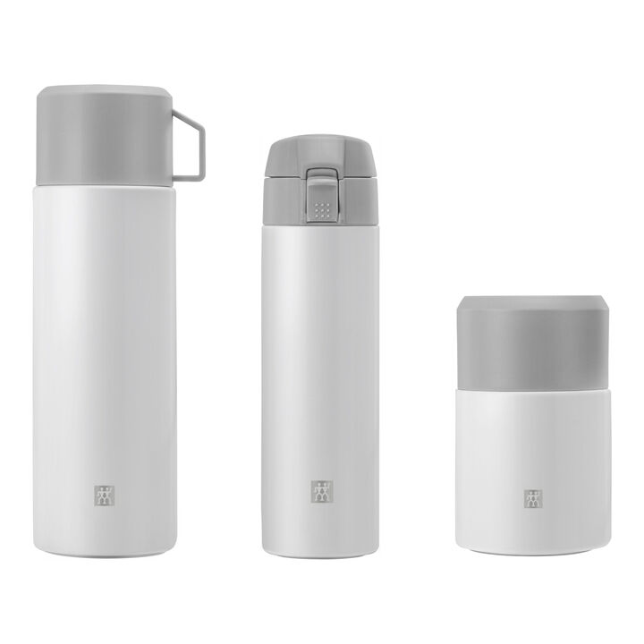 3 pc To Go Set Silver white, large 1