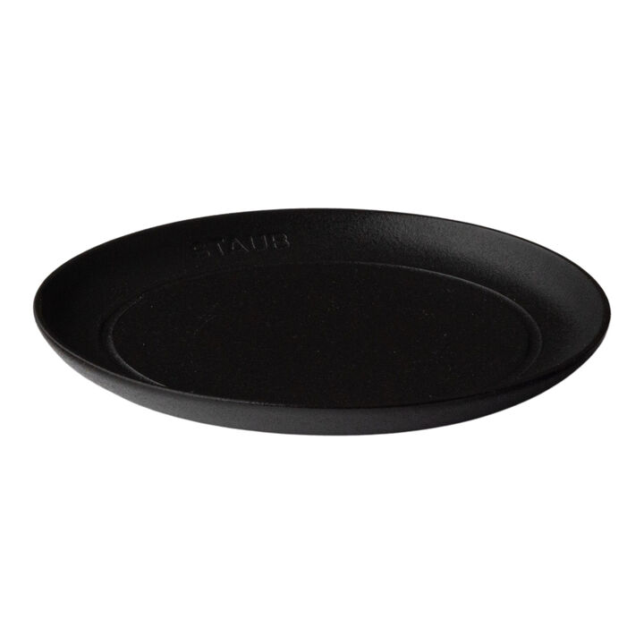 Dining Line, プレート フラット 22 cm, セラミック, ブラック, large 1