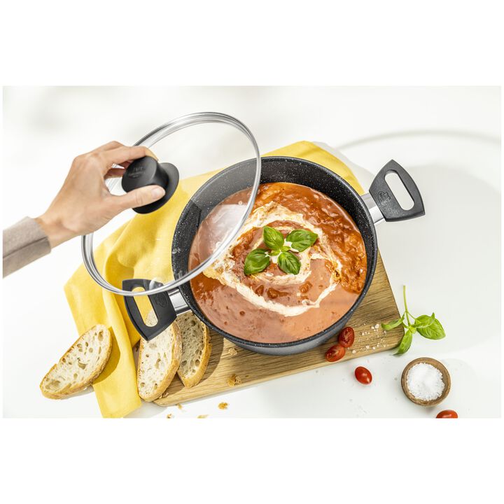 Vipiteno,  aluminum Stock pot with lid, large 3