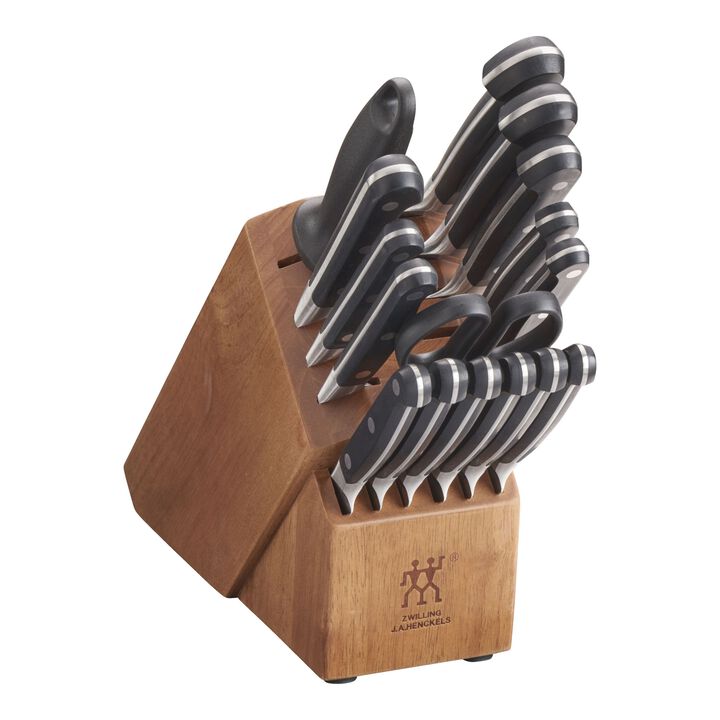Pro, 17-pc, Knife block set, natural, large 1