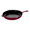 30 cm / 12 inch cast iron Frying pan, Bordeaux - Visual Imperfections,,large