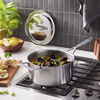 Industry 5, 22 cm 18/10 Stainless Steel Saucepan with lid silver, small 8