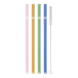 ZWILLING Sorrento Glassware, Glass Straw - Colored - Straight Set