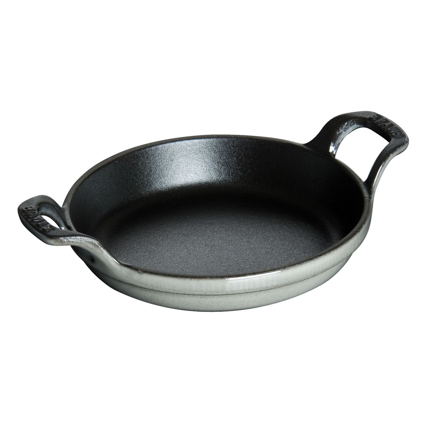 20 cm round Cast iron Oven dish graphite-grey,,large 2