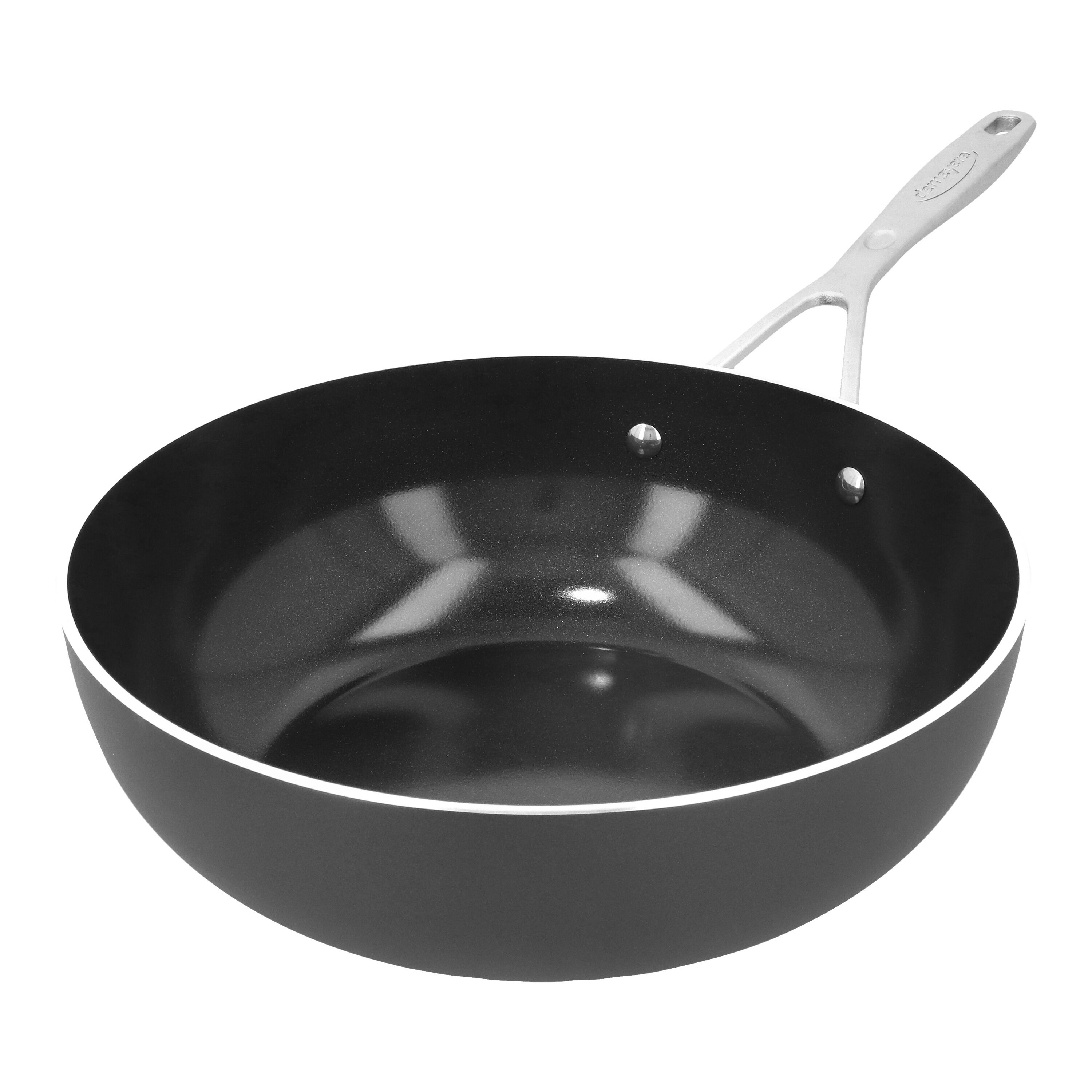 Demeyere Alu Industry 3 Ceramic Wok vlakke bodem Ceraforce 28 cm - Alu Industry 3 Ceramic - Demeyere