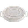 Ceramic - Oval Baking Dishes/ Gratins, 2-pc, Baking Dish Set, White, small 5