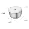 Fresh and Save, 6PC Stainless Steel Bowls with 5PC Grating Attachment set, small 12