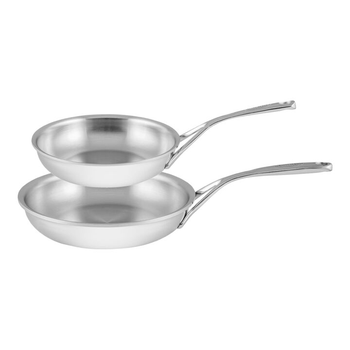 2 Piece 18/10 Stainless Steel Frying pan Set, large 1