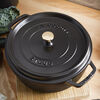 La Cocotte, 28 cm round Cast iron Cocotte flat black, small 3