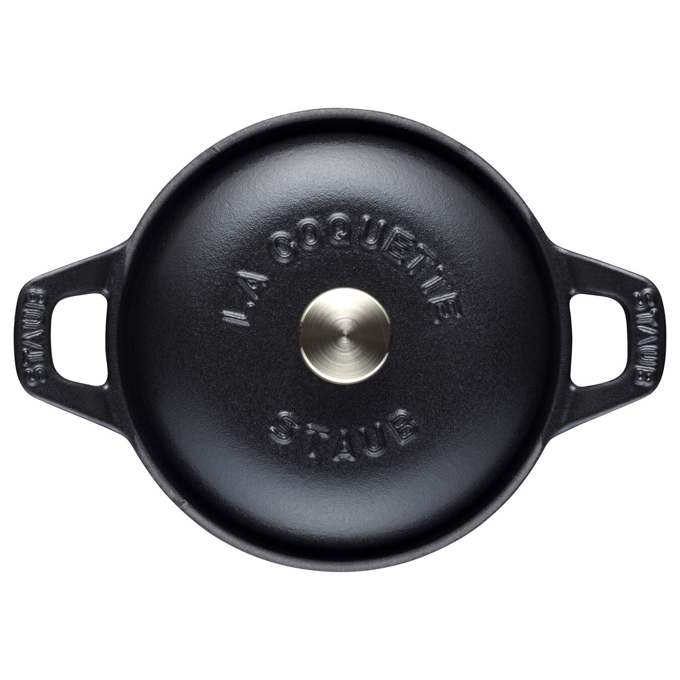 500 ml cast iron round La Coquette, black,,large 2