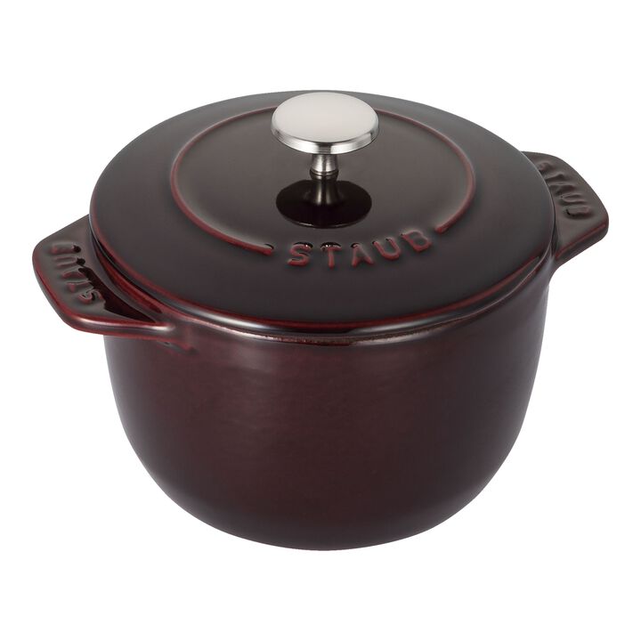 鋳物ホーロー鍋, ラ・ココット de GOHAN 12 cm, ラウンド, グレナディンレッド, 鋳鉄, large 1