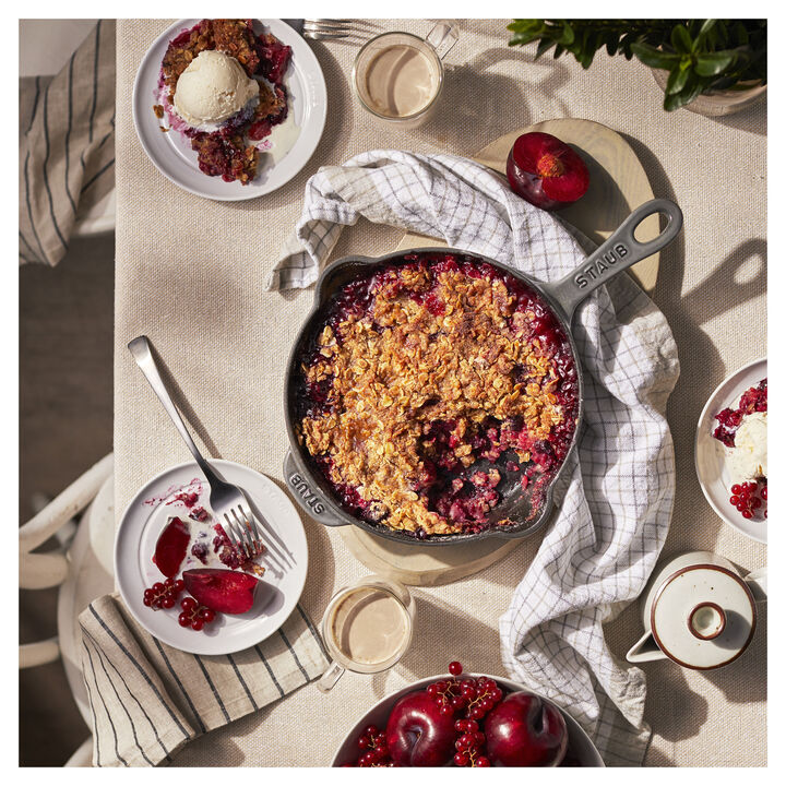 Cast Iron, 8.5-inch, Traditional Deep Skillet, Graphite Grey, large 2